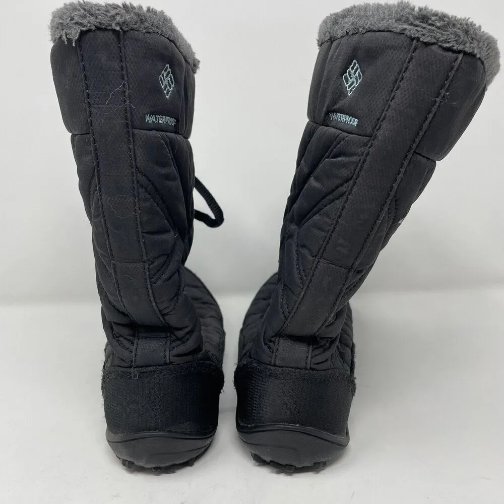 Columbia Youth Unisex Minx Mid III Waterproof Omni-Heat Black/Iceberg Size 3